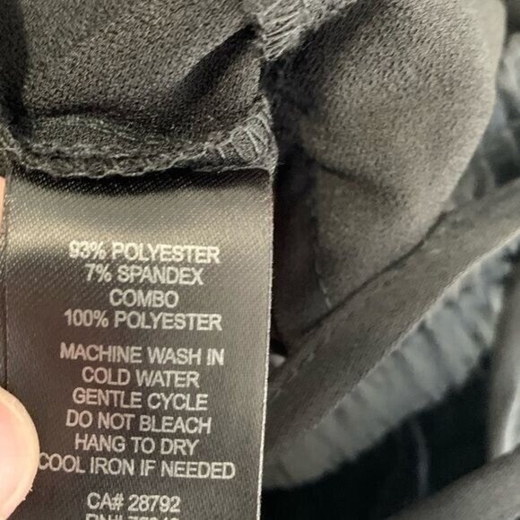 Belle Vere Women’s Medium Black Velour Satin Lounge Joggers Elastic Waist - Picture 9 of 11